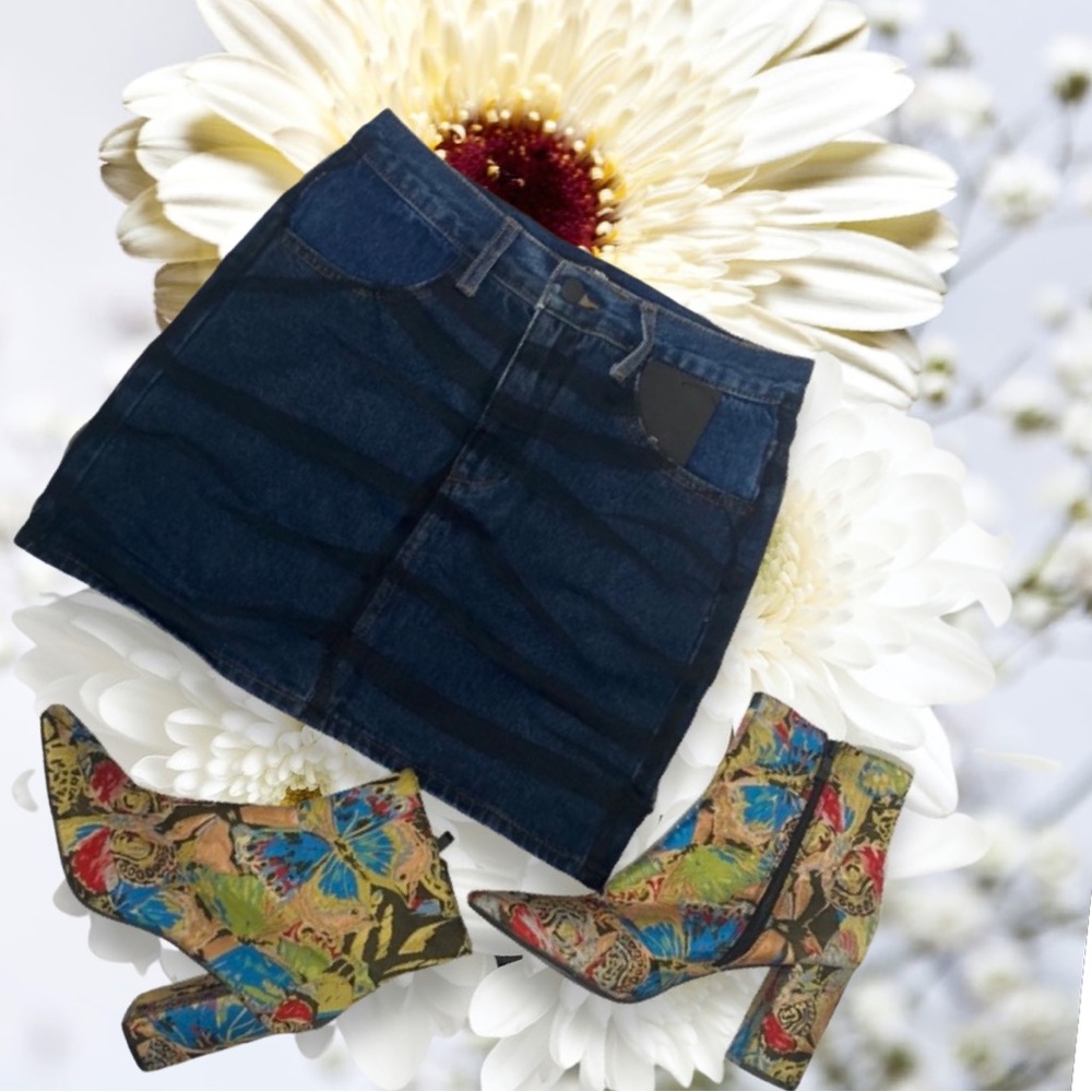 Mini Jean Skirt